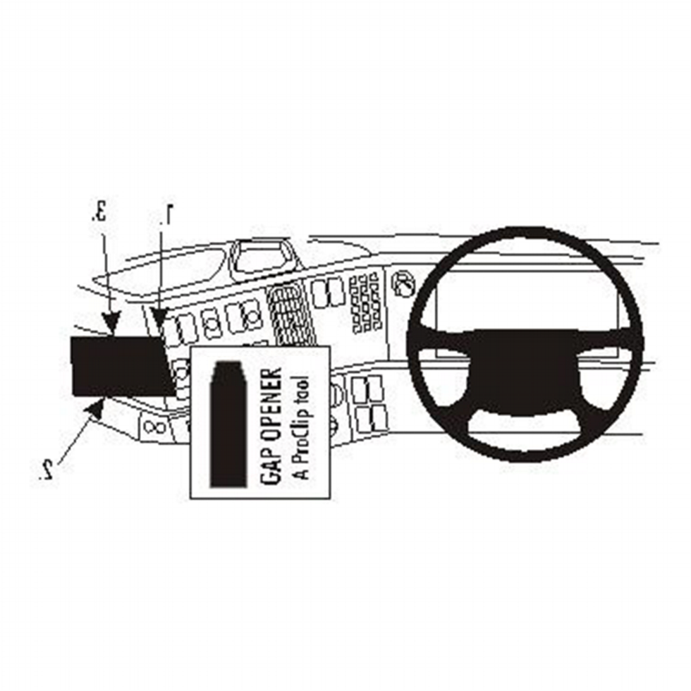 Volvo FM Series 2003-2007 Brodit Heavy-Duty Device Mount