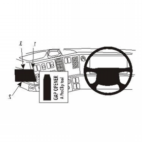 Volvo FM Series 2003-2007 Brodit Heavy-Duty Device Mount