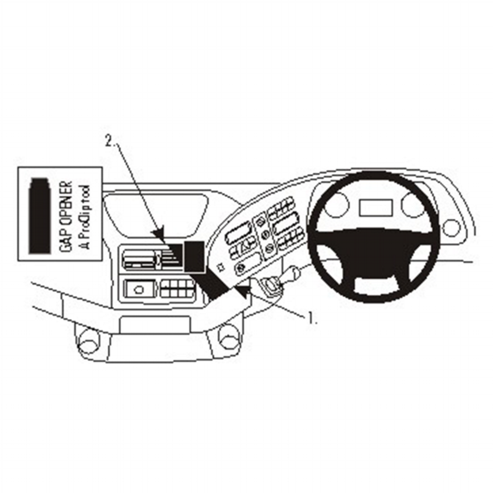 Actros 2003-2013 Brodit Heavy-Duty Device Mount (Centre)