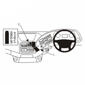 Actros 2003-2013 Brodit Heavy-Duty Device Mount (Centre)