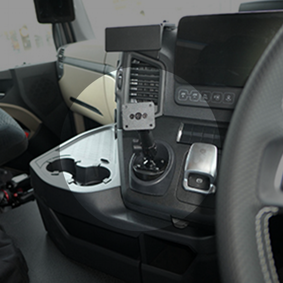 Actros 5/Arocs 2020-2022 Brodit Heavy-Duty Device Mount (Angled)