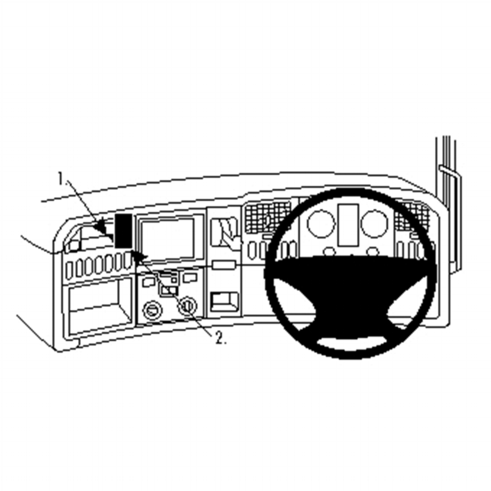 Scania R Series 2010-2016 Brodit Heavy-Duty Device Mount