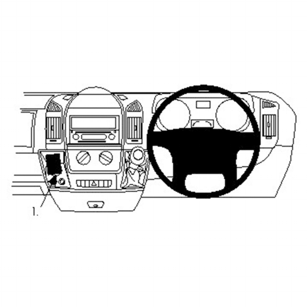 Fiat Ducato 2007-2021 Brodit Heavy Duty Device Mount (Angled)
