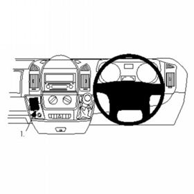 Citroen Relay 2007-2021 Brodit Heavy Duty Device Mount (Angled)
