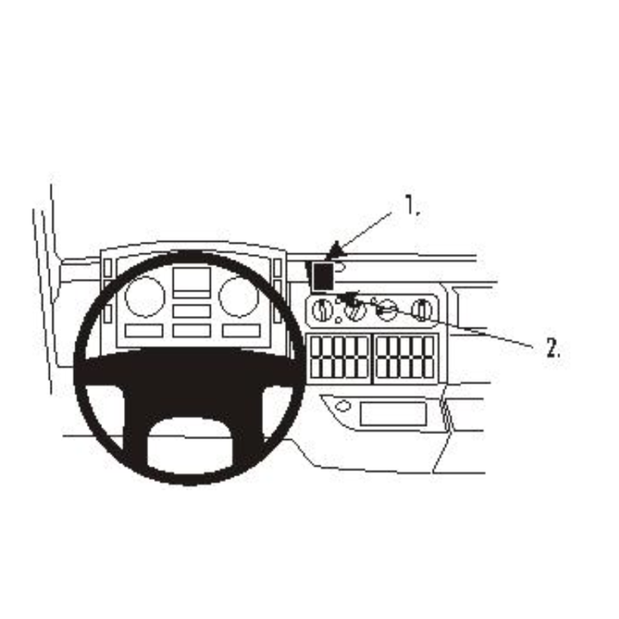 MAN TG-Series 2000-2014 Heavy-Duty ProClip Centre Mount - LHD