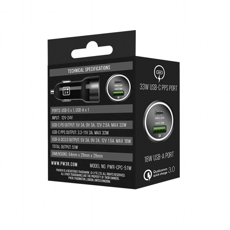 PW3R Dual Port Charger