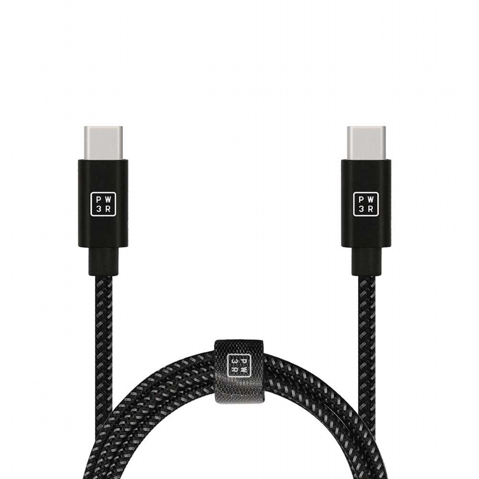 PW3R Nylon Braided Cable USB-C to USB-C