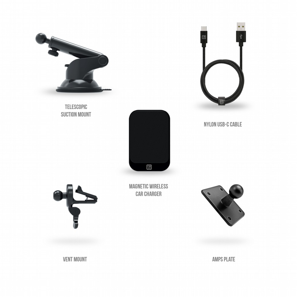 Premium Magnetic Wireless Charger compatible with Brodit ProClip