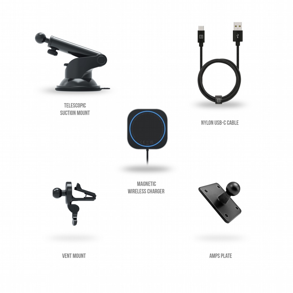 Magnetic Wireless Charger compatible with Brodit ProClip